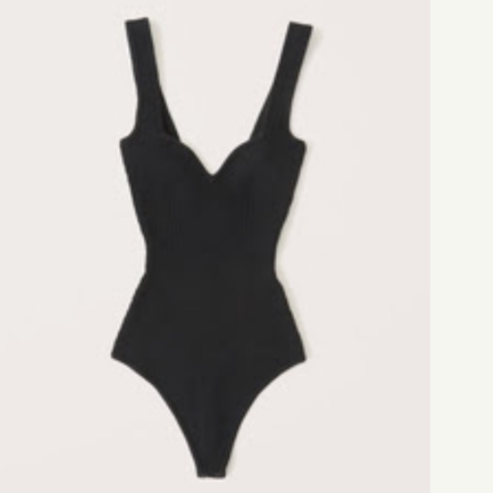 Abercrombie & Fitch Charcoal Ribbed Top